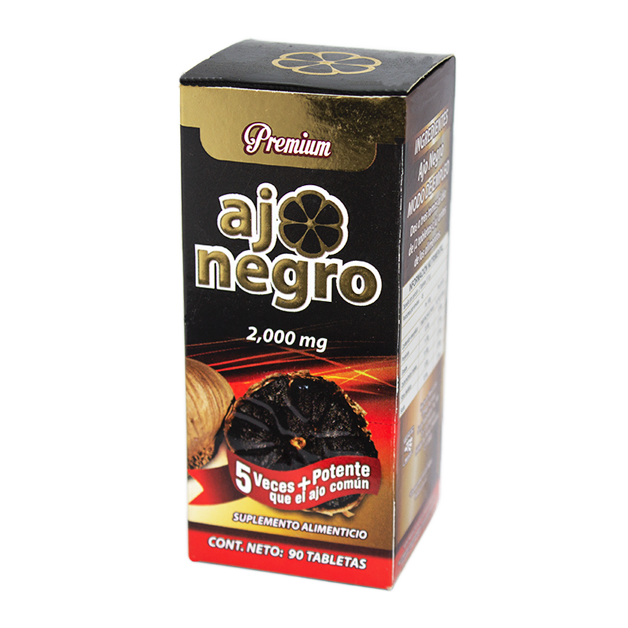 Ajo Negro; 90 Tabletas de 2000 mg; Omega Nutrition.