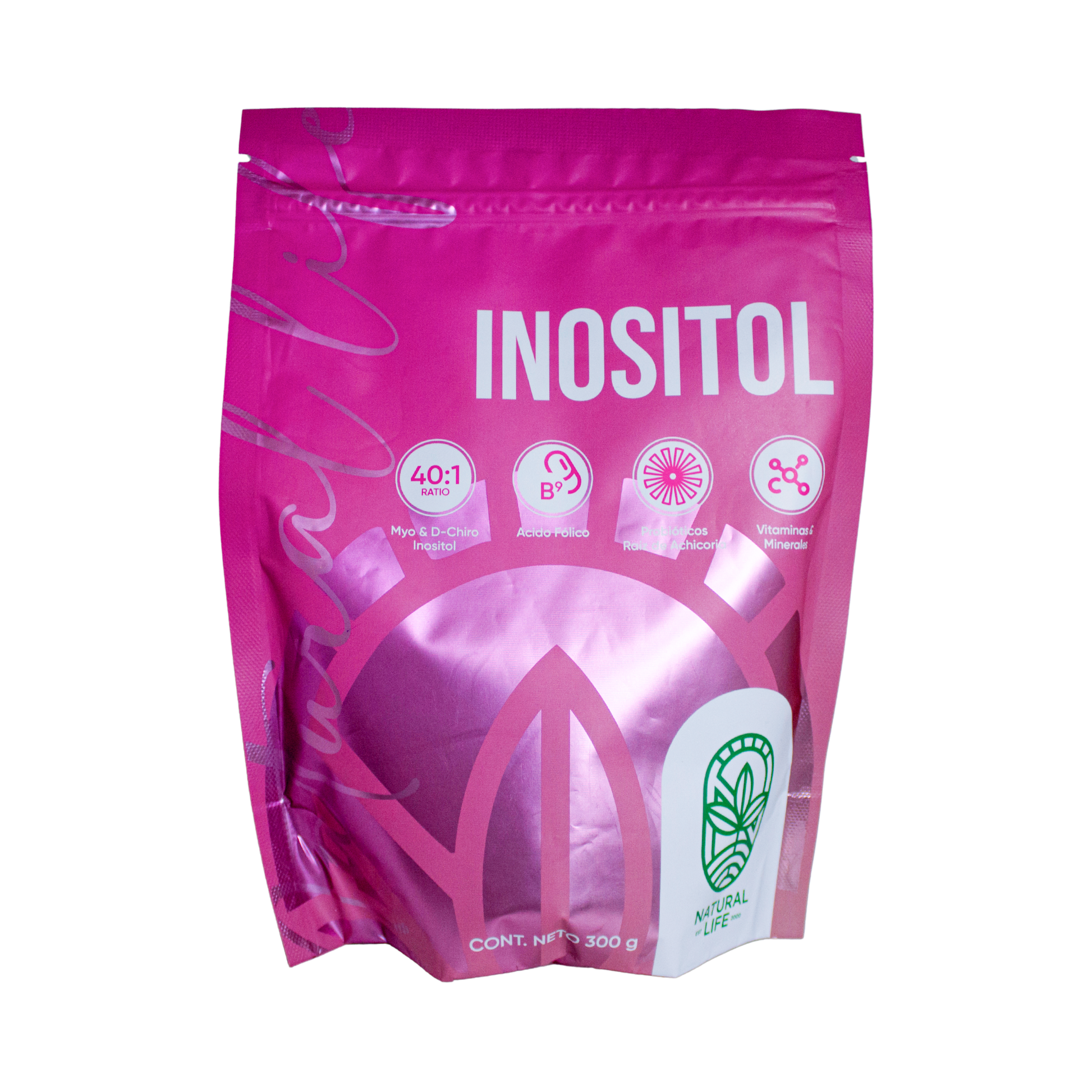 Inositol Polvo: 300gr, Natural Life.