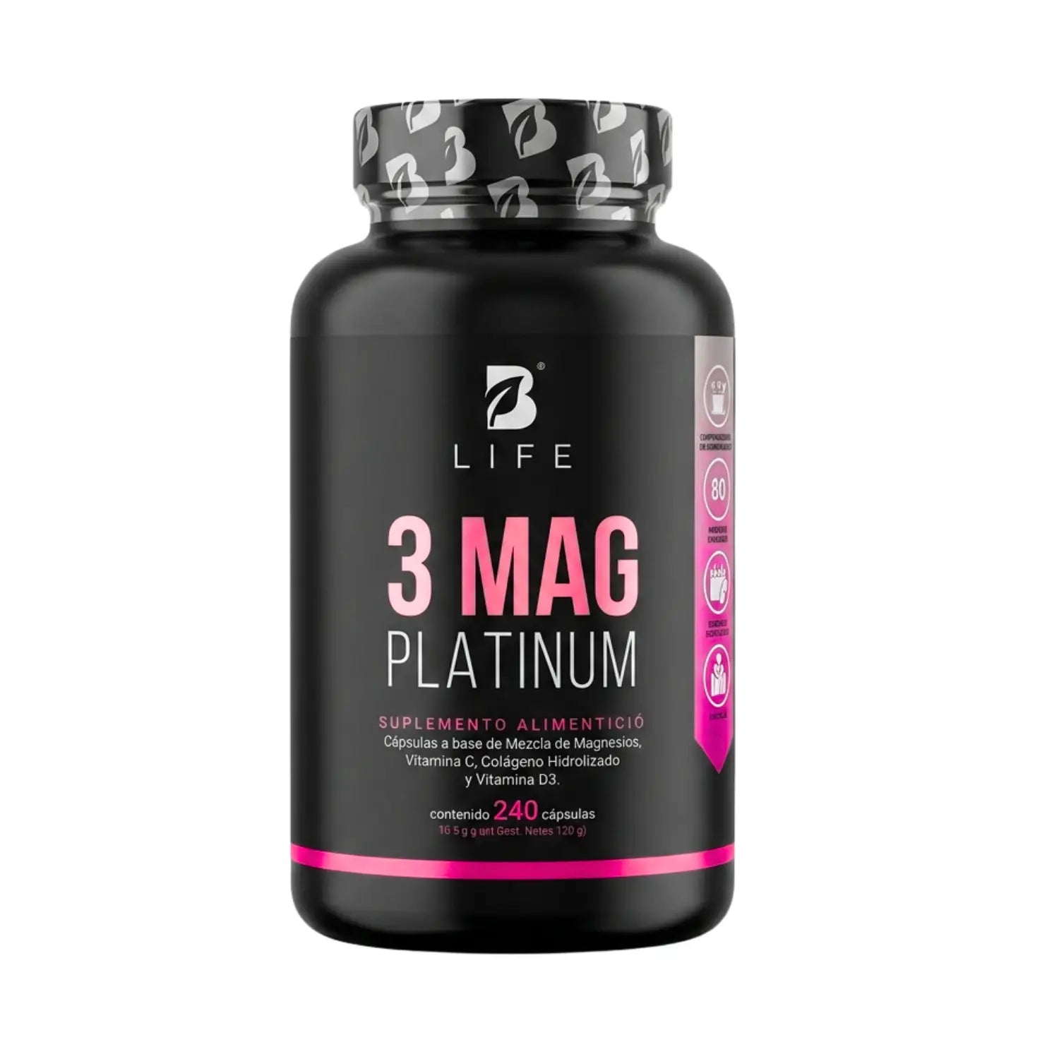 3 mag platinum ; 240 cápsulas, Blife