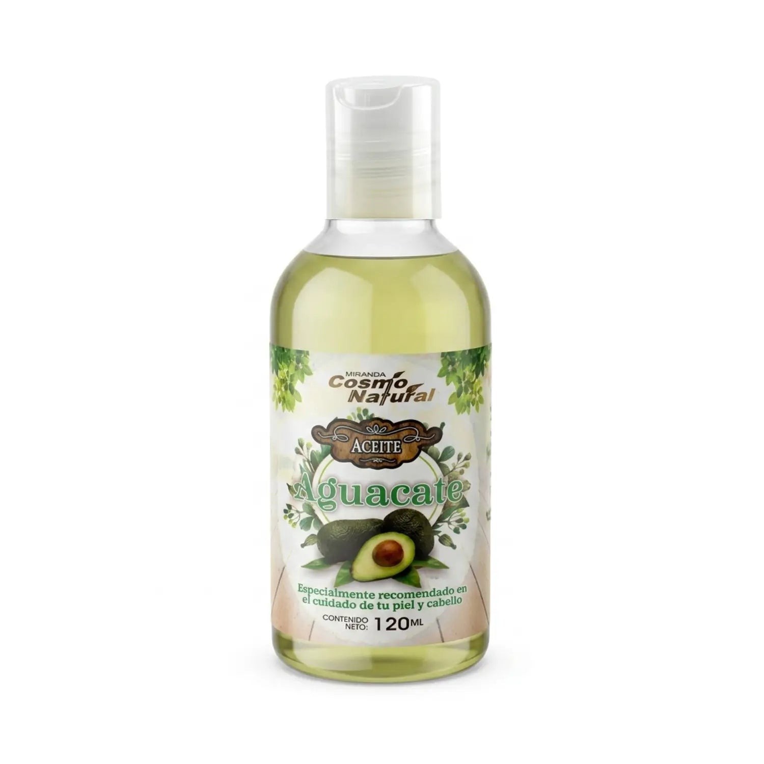 Aceite de Aguacate,120ml, Cosmo Natural.