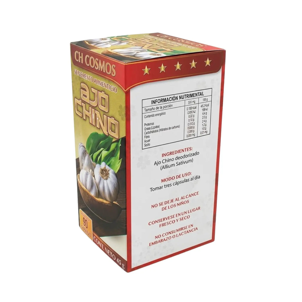 Ajo Chino; 90 Capsulas, Cosmo Natural.