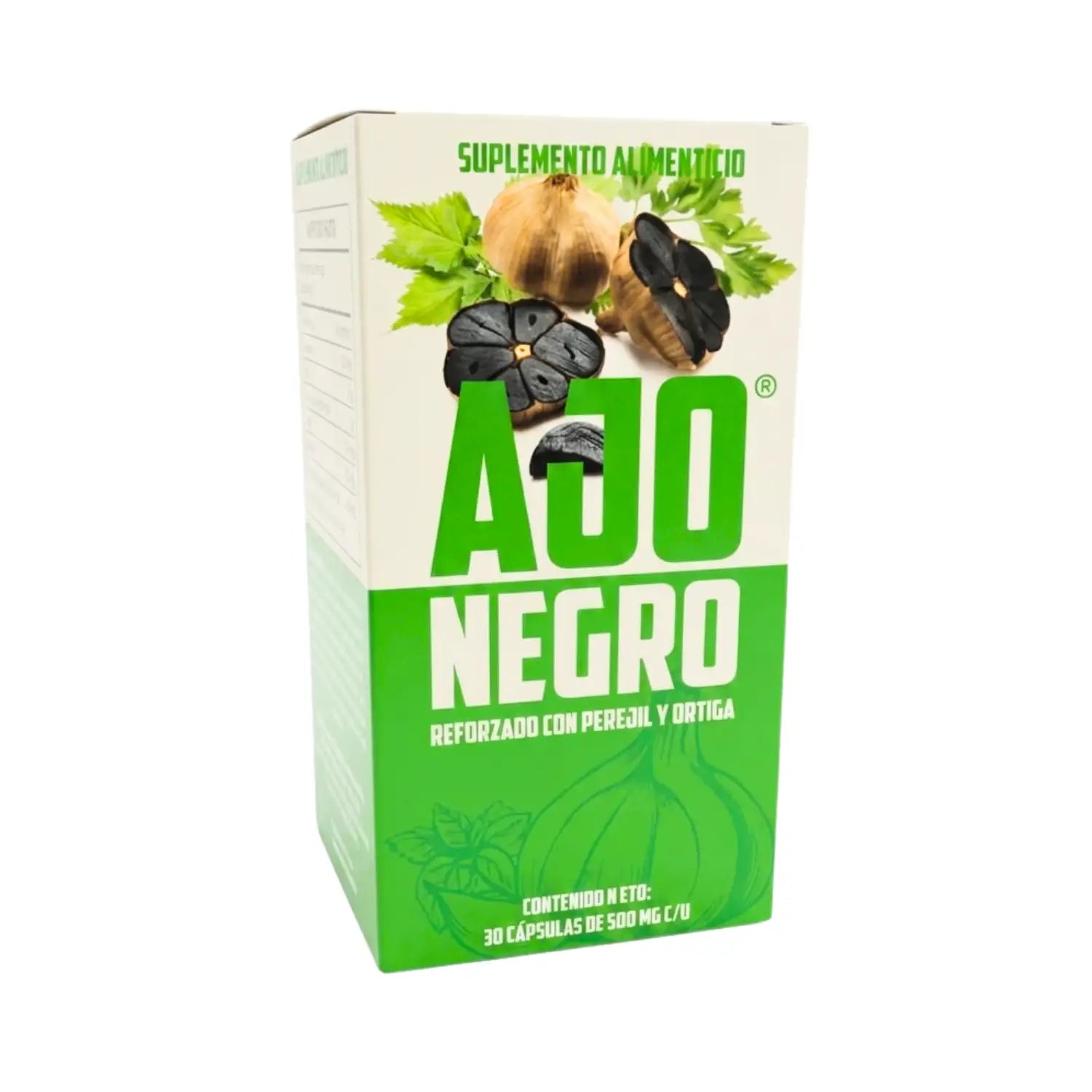 Ajo Negro con Perejil; 30 Capsulas, Fuerza Natura.