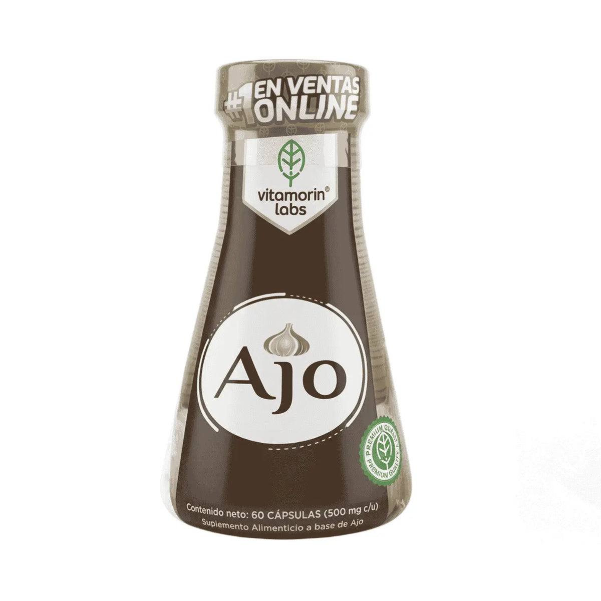 Ajo; 60 Capsulas de 500mg; Vitamorin Laboratoios.