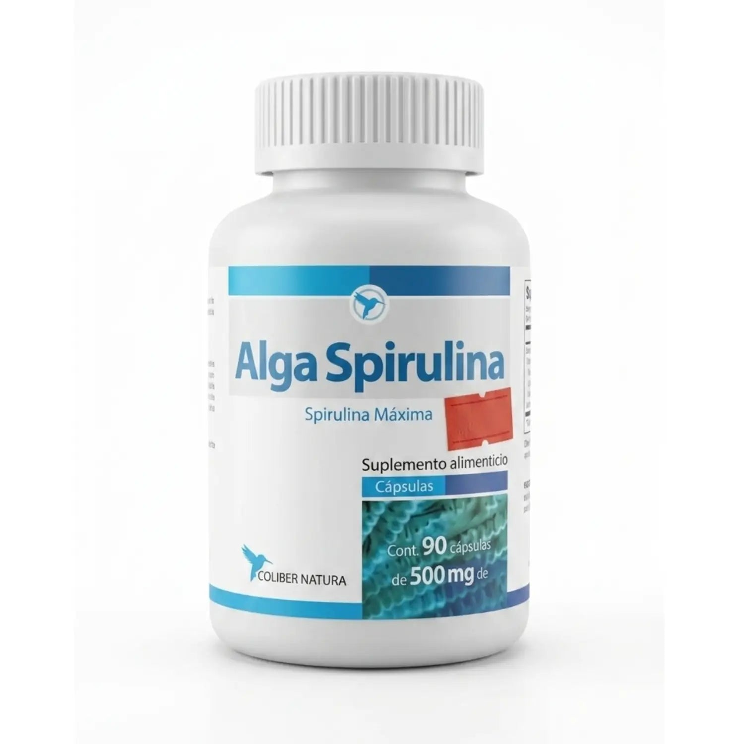 Alga Spirulina; 90 Capsulas, Coliber Natura.