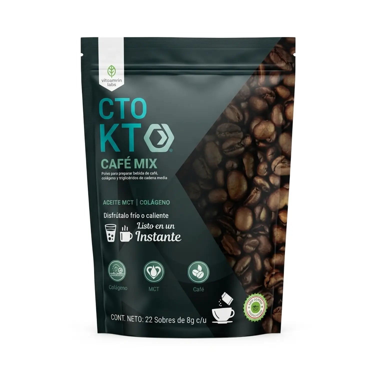 Café Mix CTO KT ; 22 sobres de 8g, vitamorin.