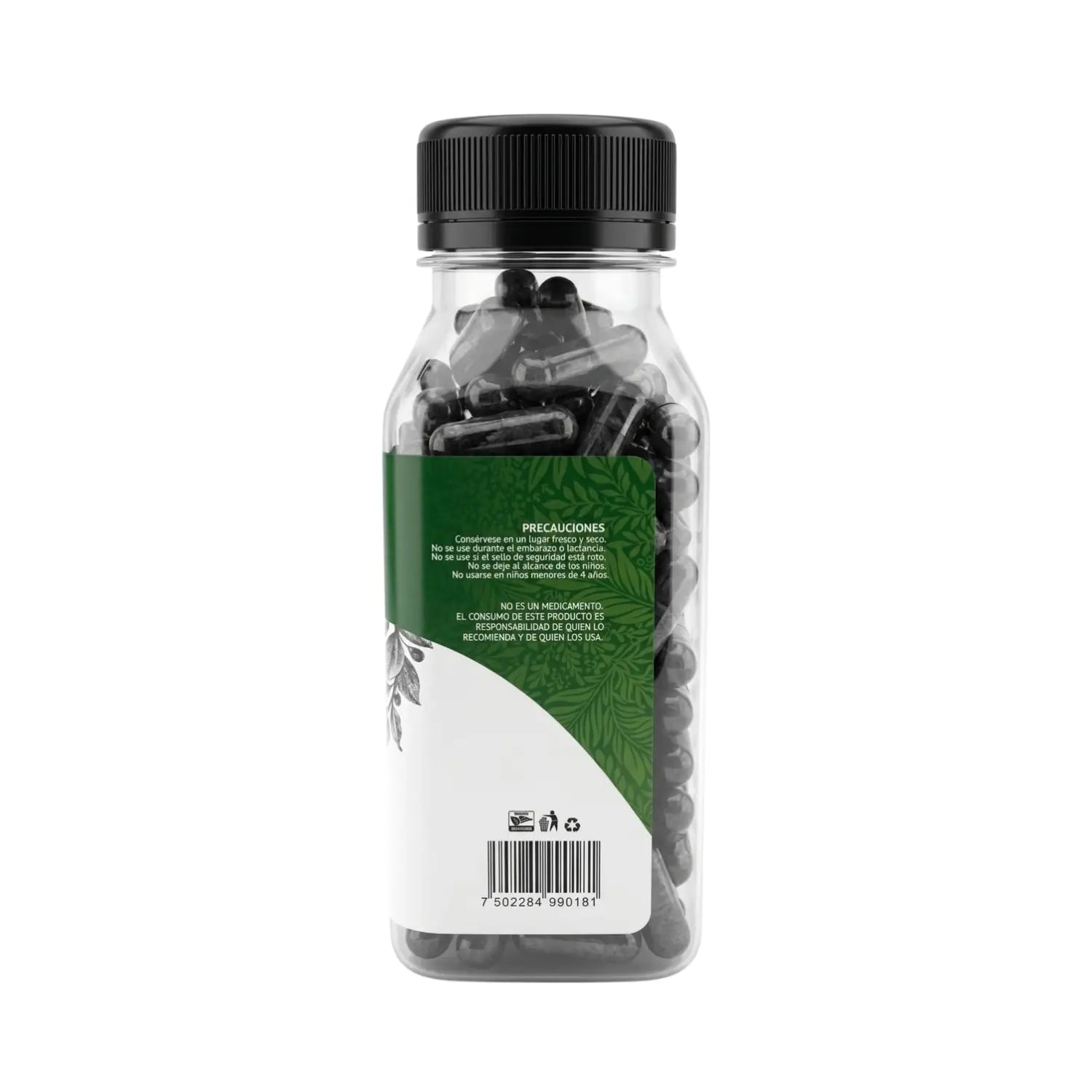Capsulas de Carbón; 150 Capsulas 500mg, Shanova.
