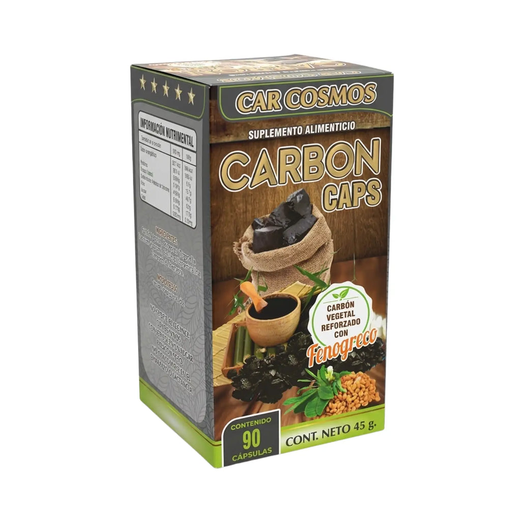 Carbon c/ Fenogreco; 90 Capsulas, Cosmo Natural.