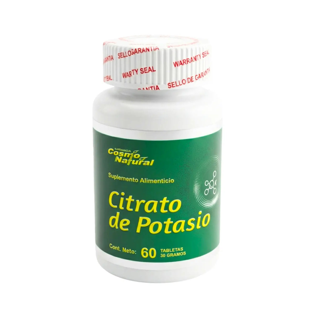 Citrato de Potasio; 60 Tabletas; Cosmo Natural