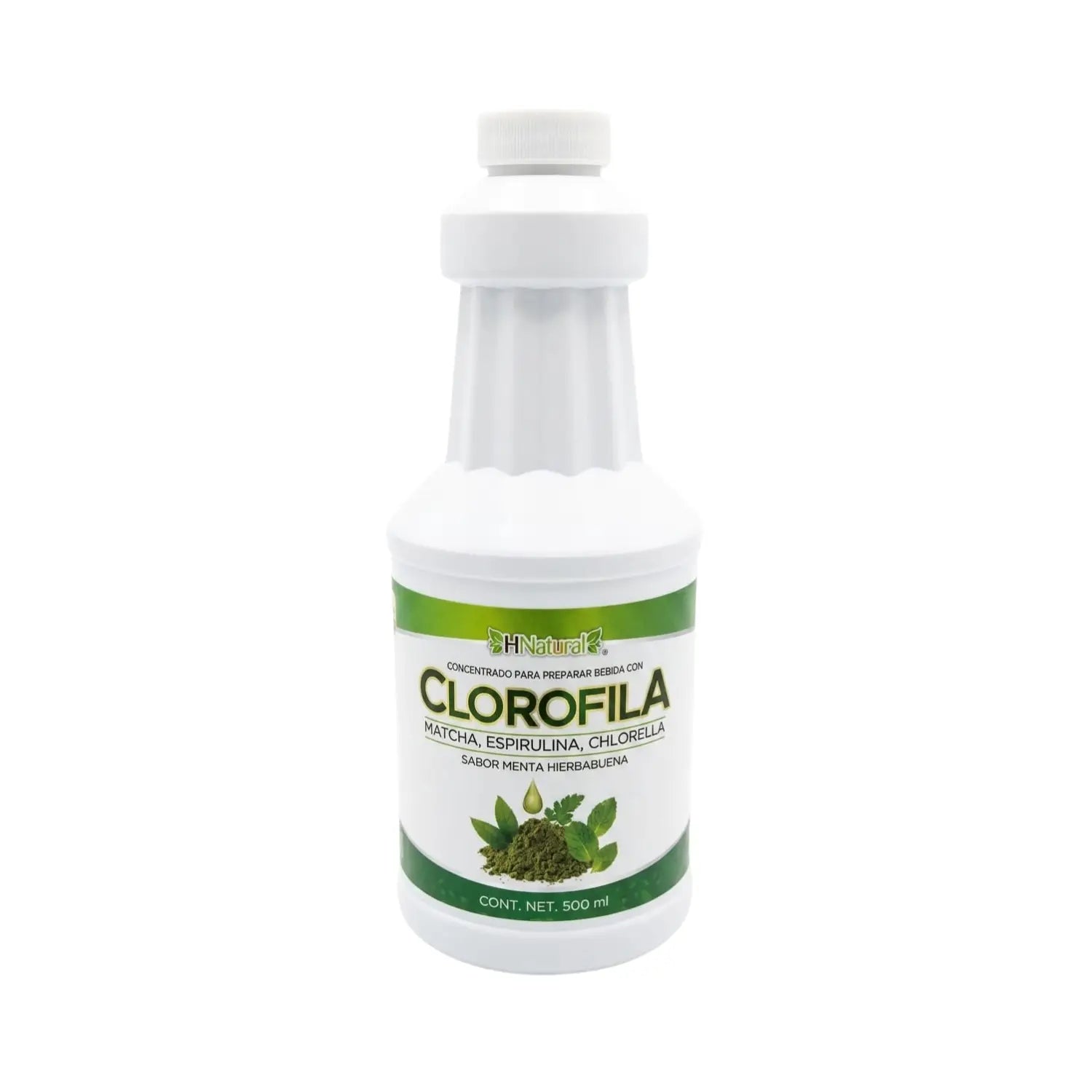 Clorofila ( matcha, espirulina, chlorella); 500ml, Healthier natural.