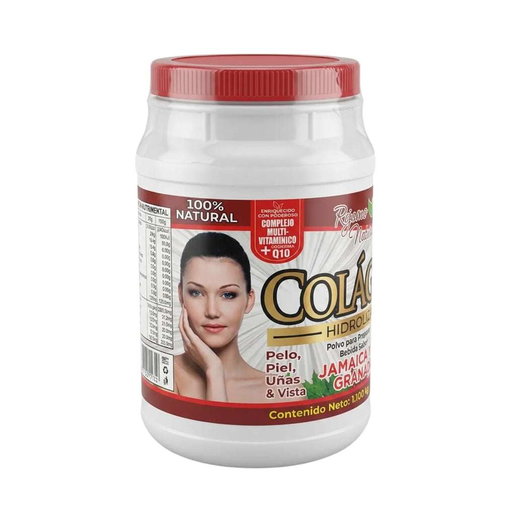 Colágeno Hidrolizado Jamaica+Granada;1,100 Kg, Cosmo Natural.