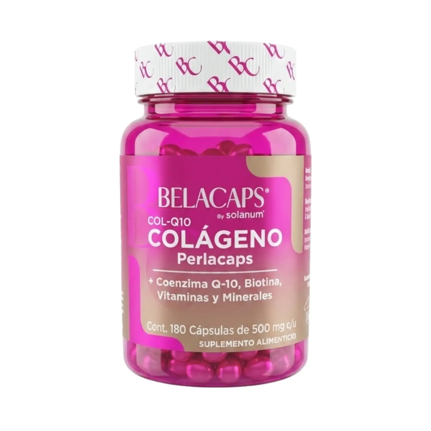 Colágeno; 180 Capsulas de 500mg, Solanum.