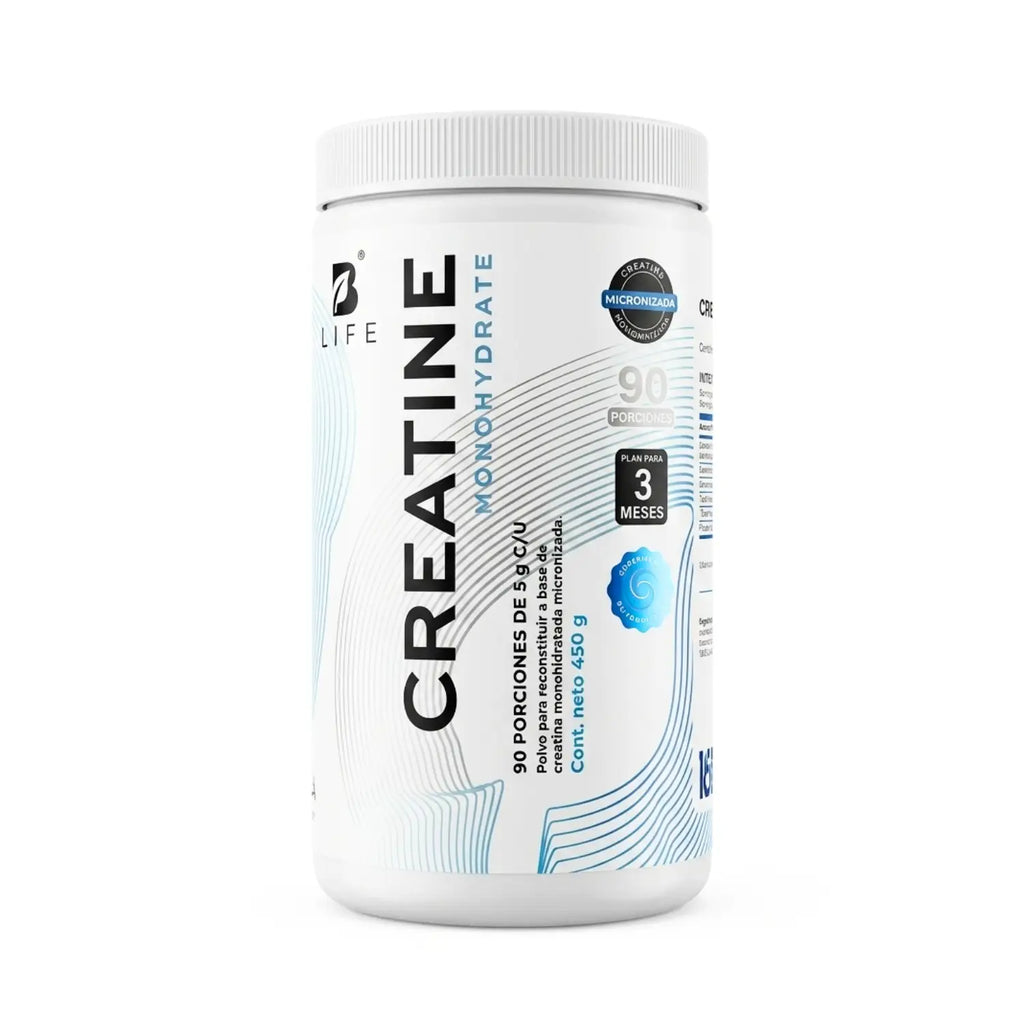 Creatine monohydrate polvo ; 450g, Blife.
