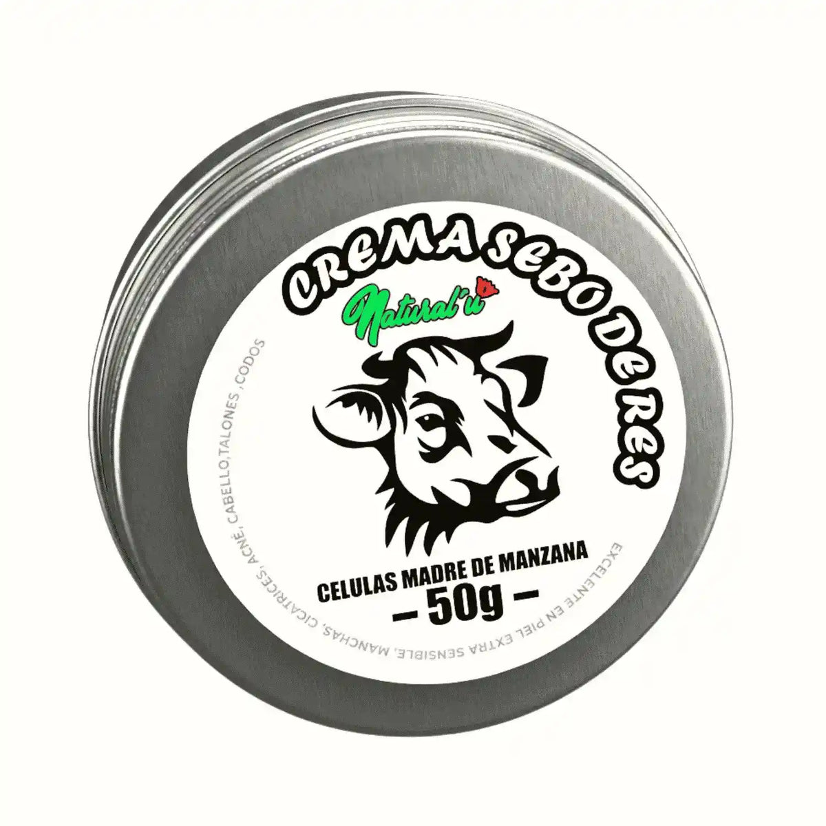 Crema Sebo de Res; 50grs. Natural U.