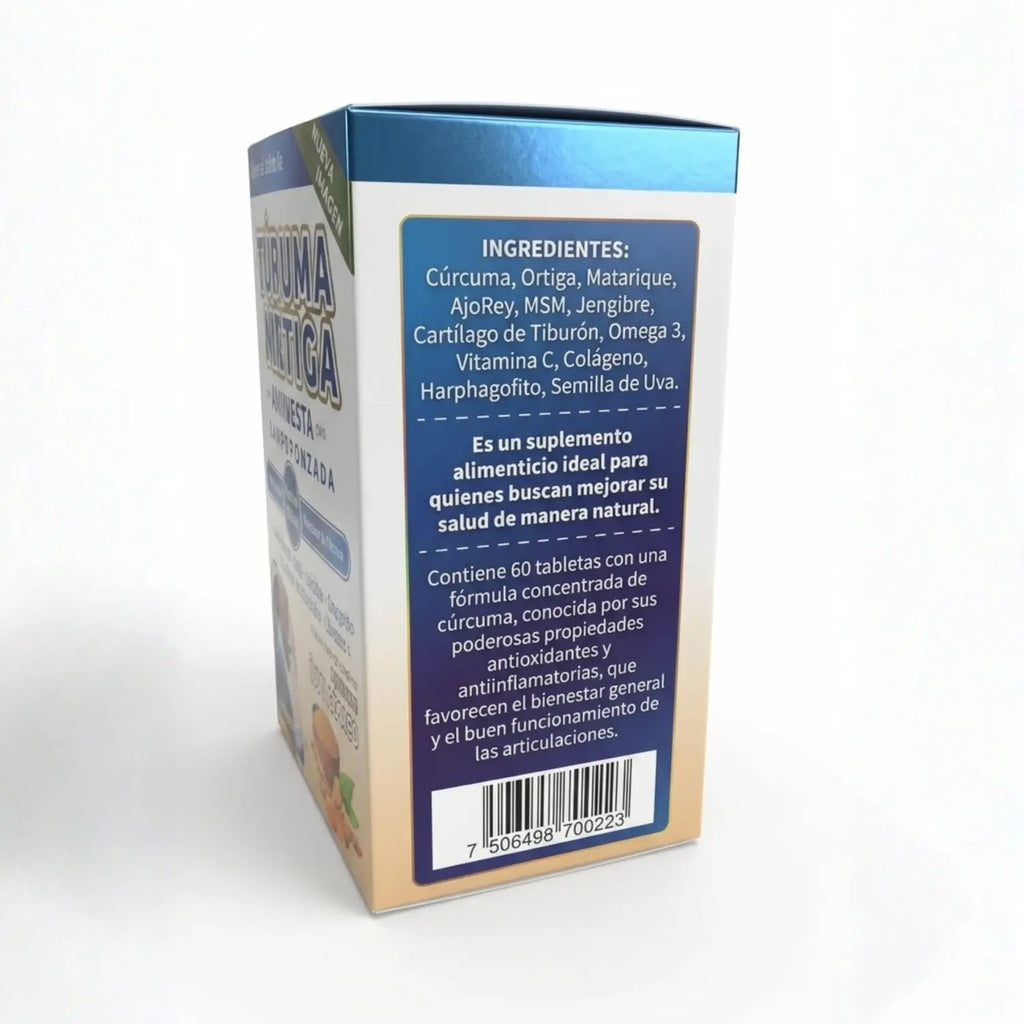 Cúrcuma más ortiga compuesta ; 60 tabletas, Natural Pro Life.