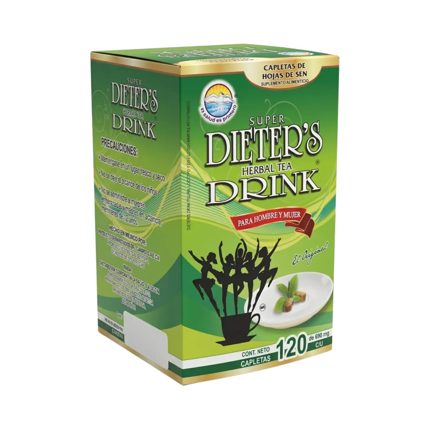Dieter´s Drink para Hombre y Mujer 120 Capletas de 690 mg