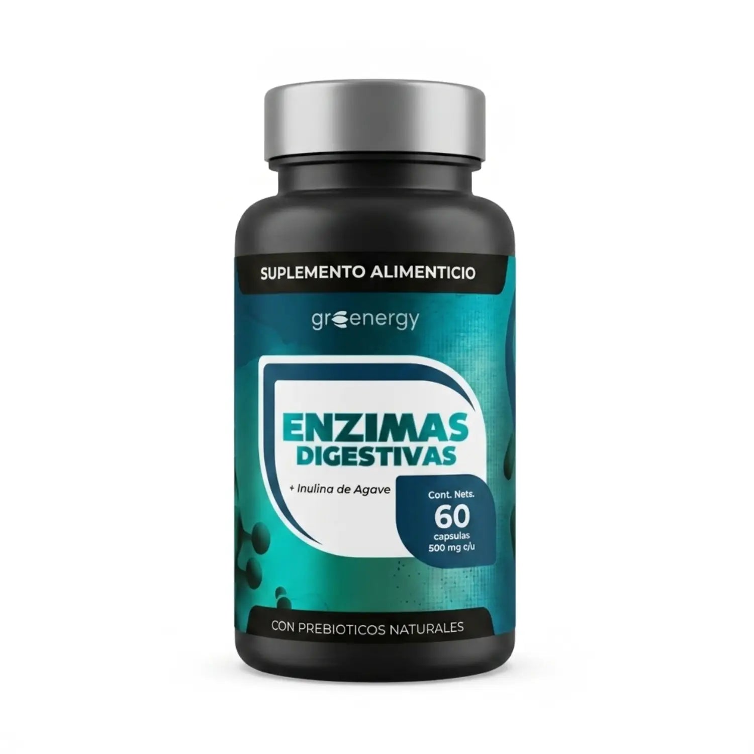 Enzimas digestivas ; 60 cápsulas, Energreen.
