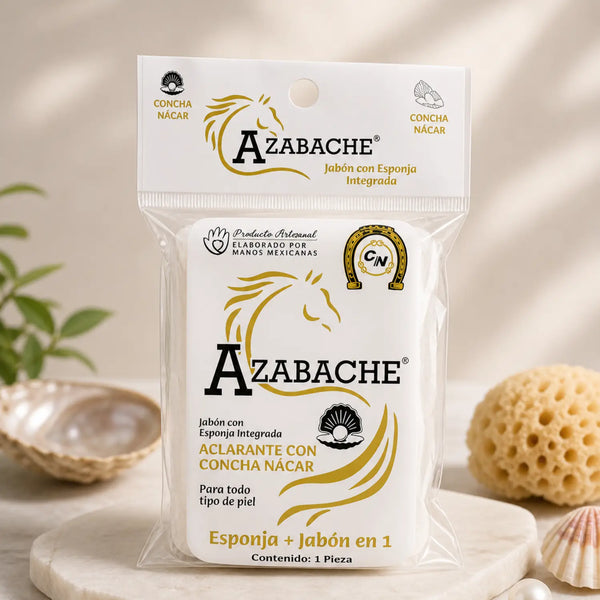 Jabón con Esponja Aclarante; Azabache Cosmo Natural