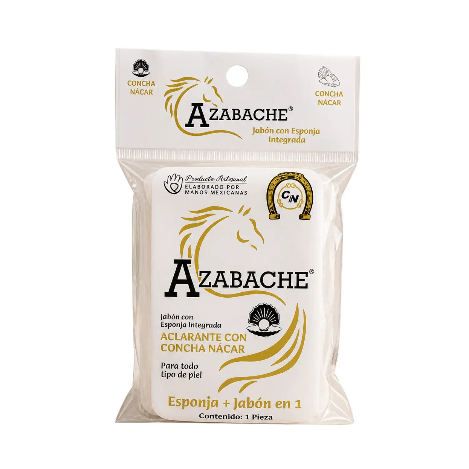 Jabón con Esponja Aclarante; Azabache Cosmo Natural