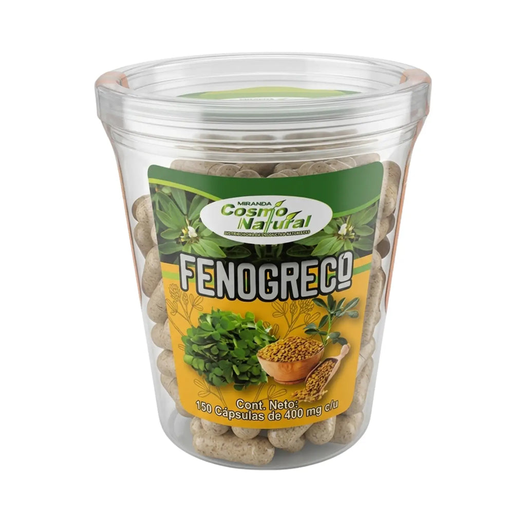 Fenogreco; 150 Capsulas de 400mg, Cosmo Natura.