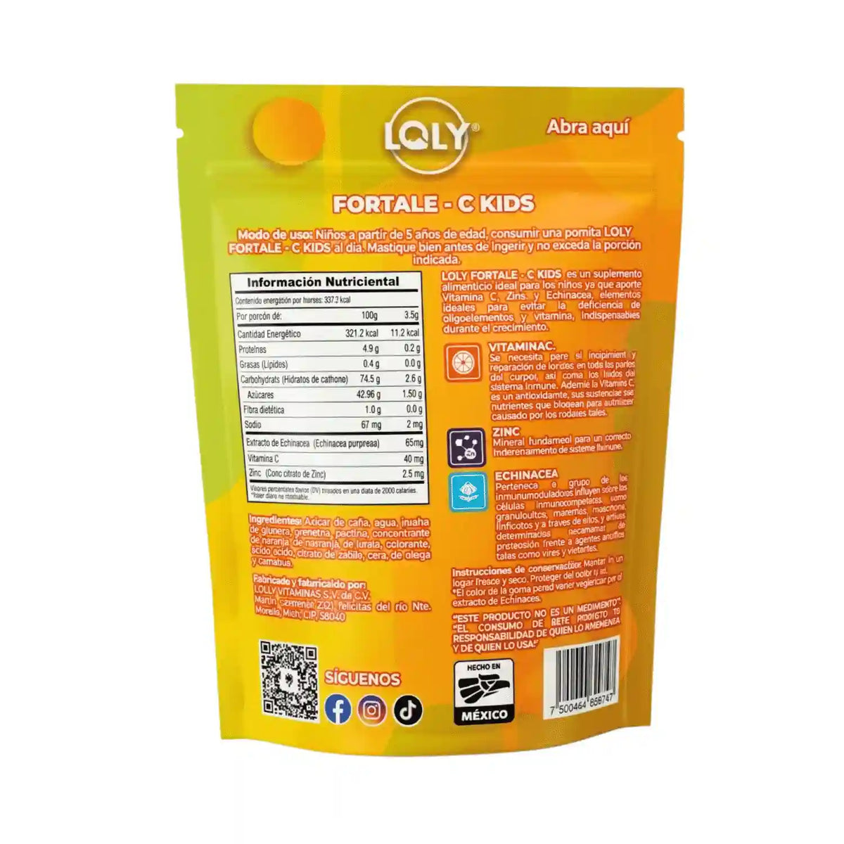 Fortale-C Loly KIDS; 30 Gomitas; Lolly Vit