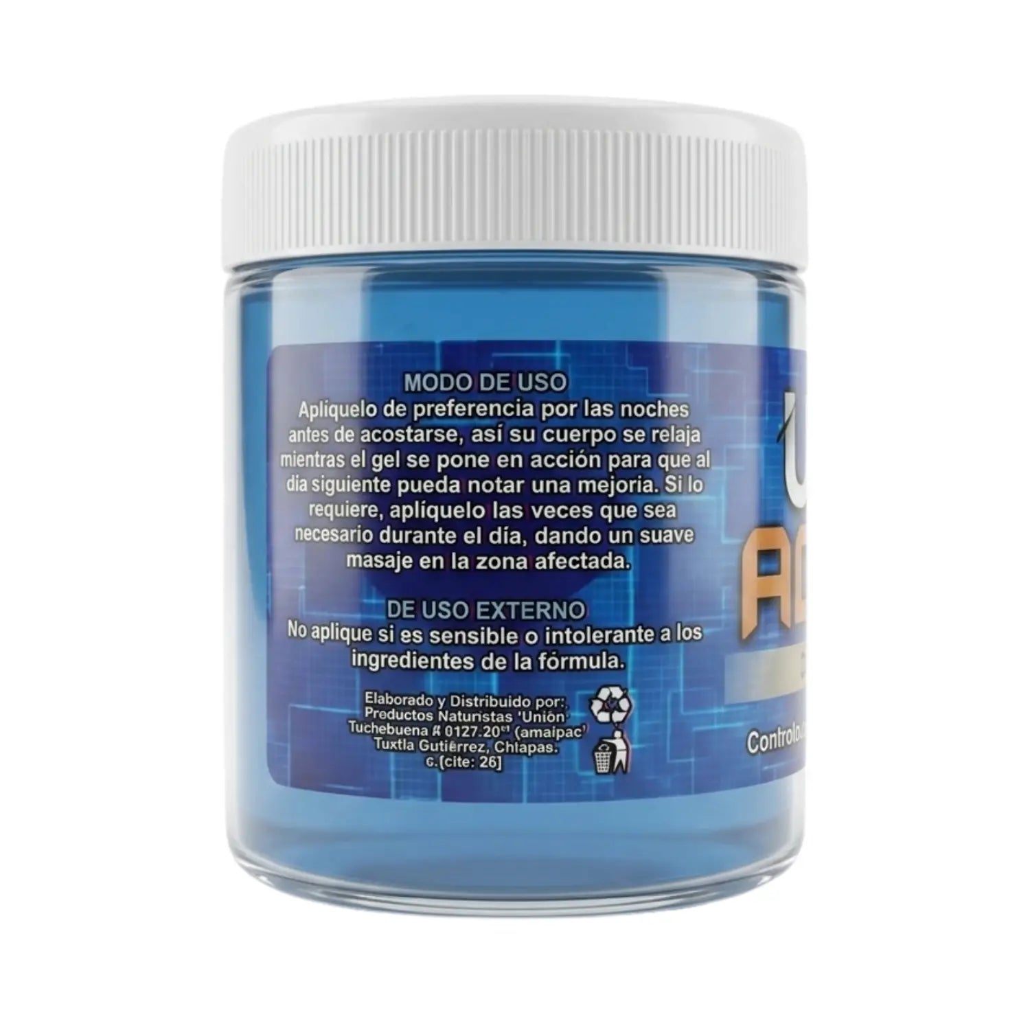 Gel Ultra Advance;125 grs, Naturista Union.