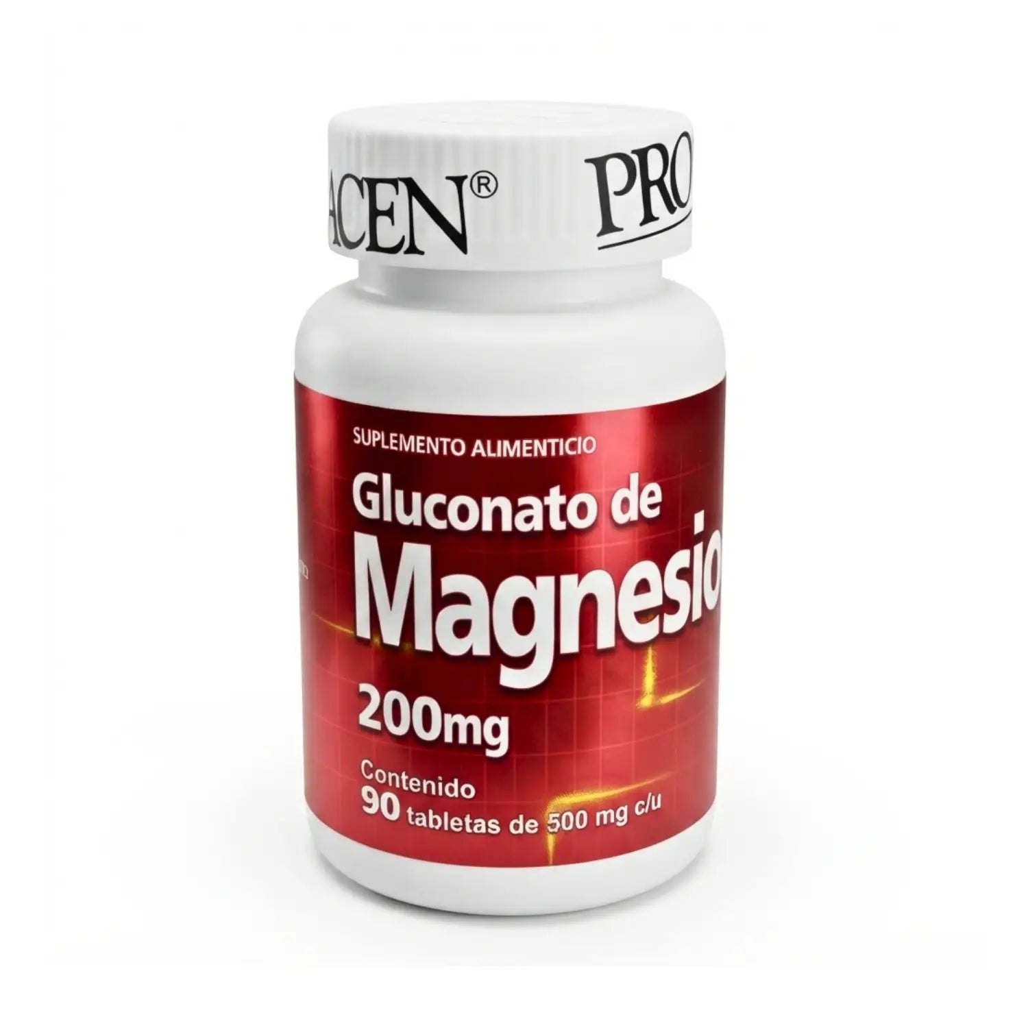 Gluconato de Magnesio; 90 Tabletas, Pronacen.