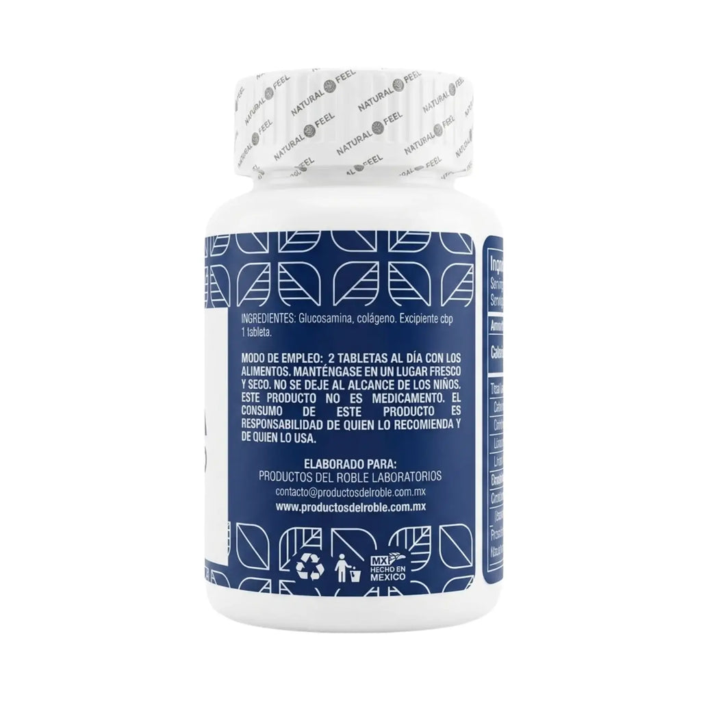 Glucosamina c/Colágeno; 60 Tabletas, Natural Feel.