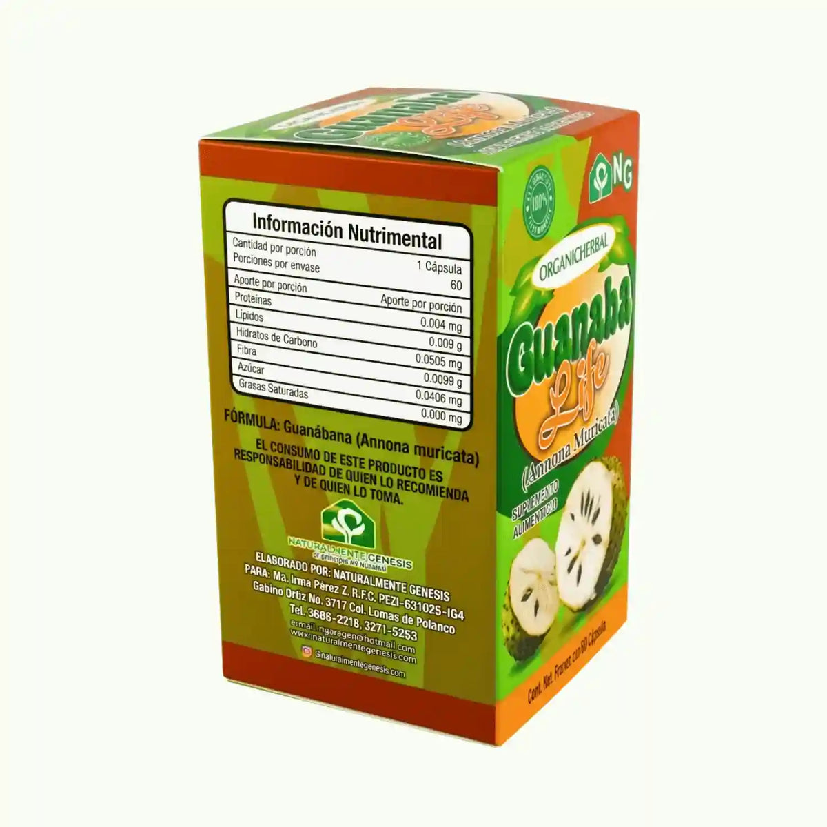 Guanabana Life; 60 Capsulas, NG.