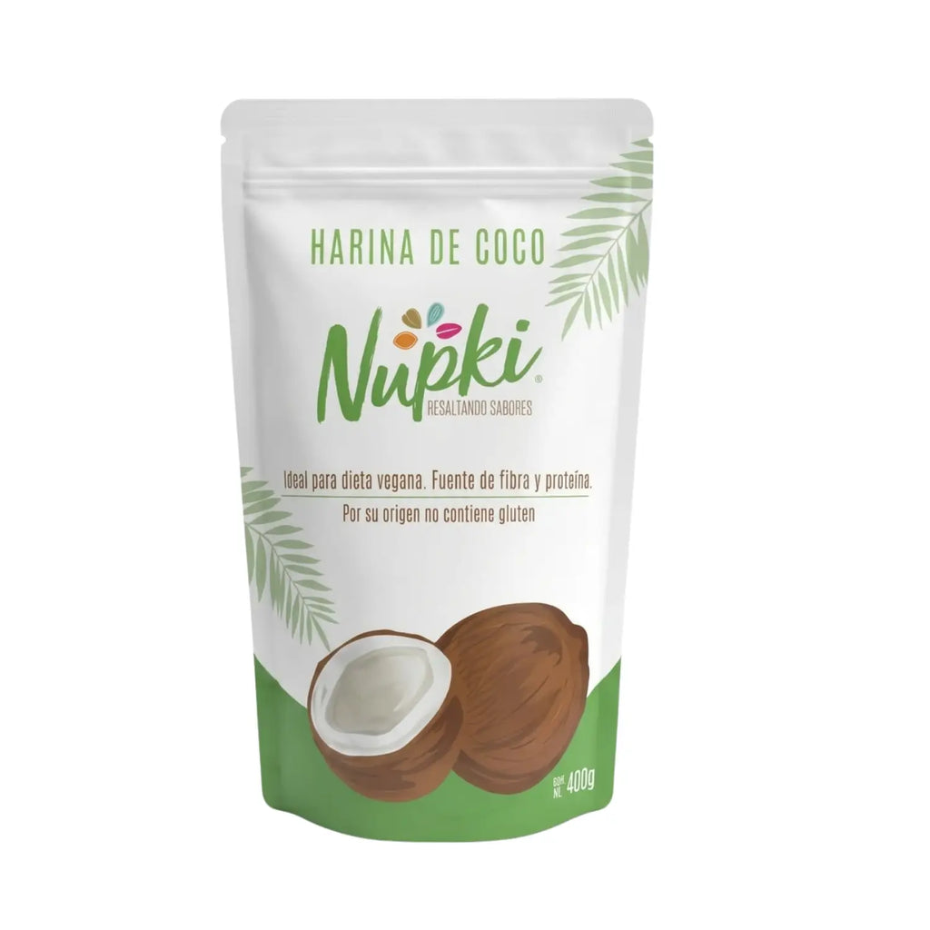 Harina de Coco; 400gr, Nupki.