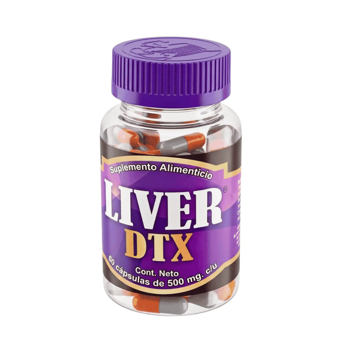 Liver DTX; 60 Cápsulas de 500mg, Naturistas Unión.
