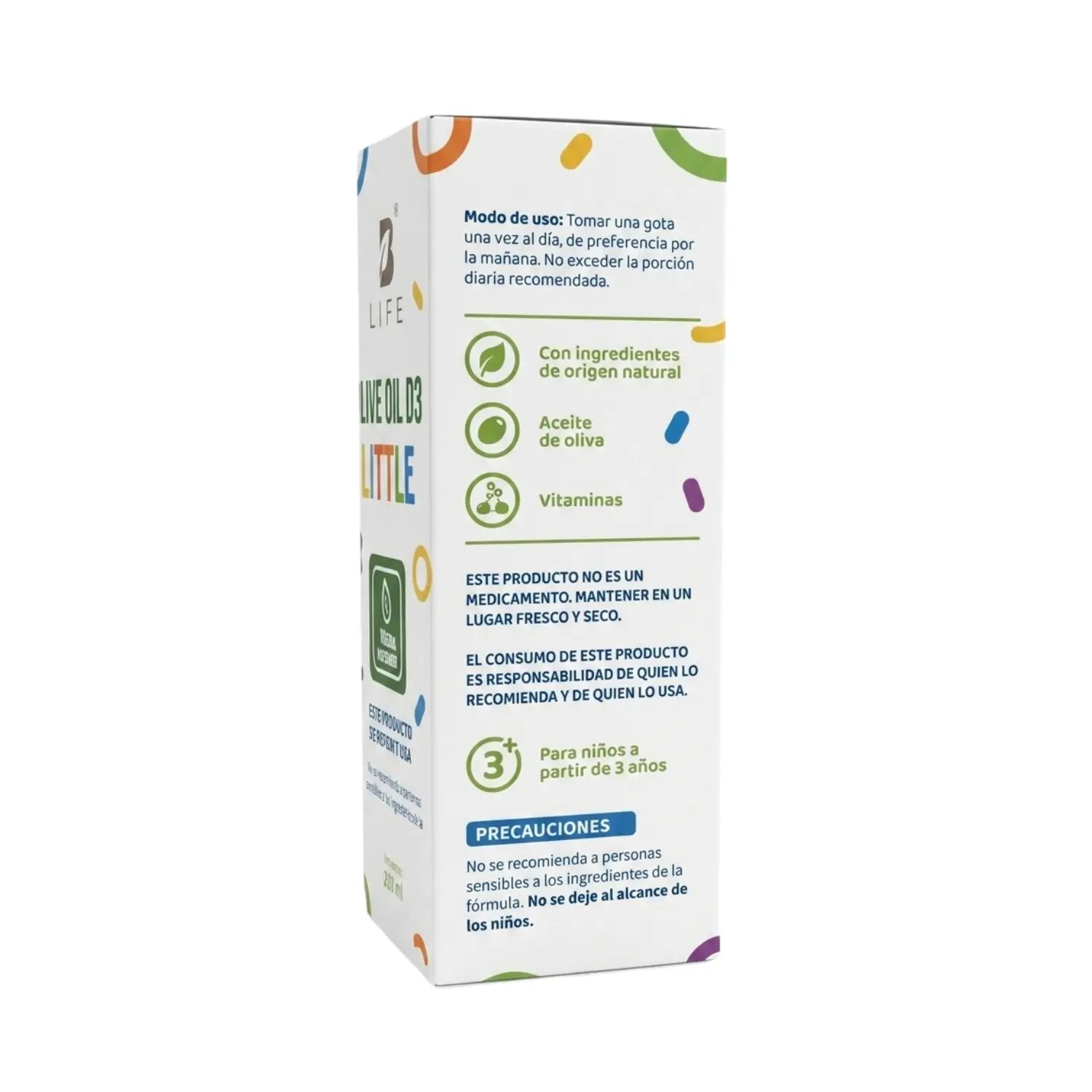 Olive oil D3 little ; 10ml, Blife.
