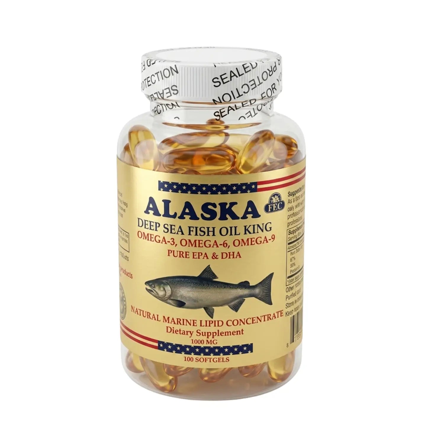 Omega 3,6, 9 ;100 Cápsulas, Alaska.