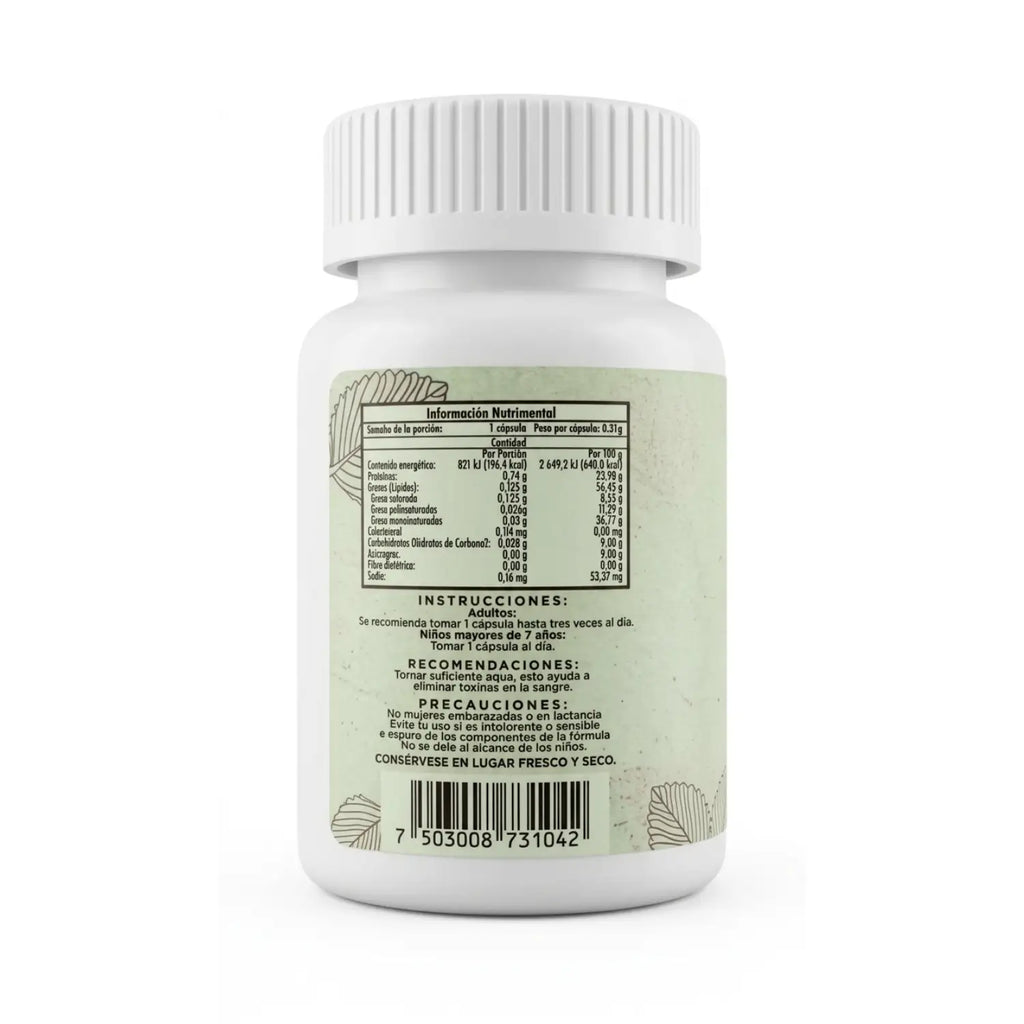 Cápsulas de orégano; 65 softgel de 200mg, Ore.