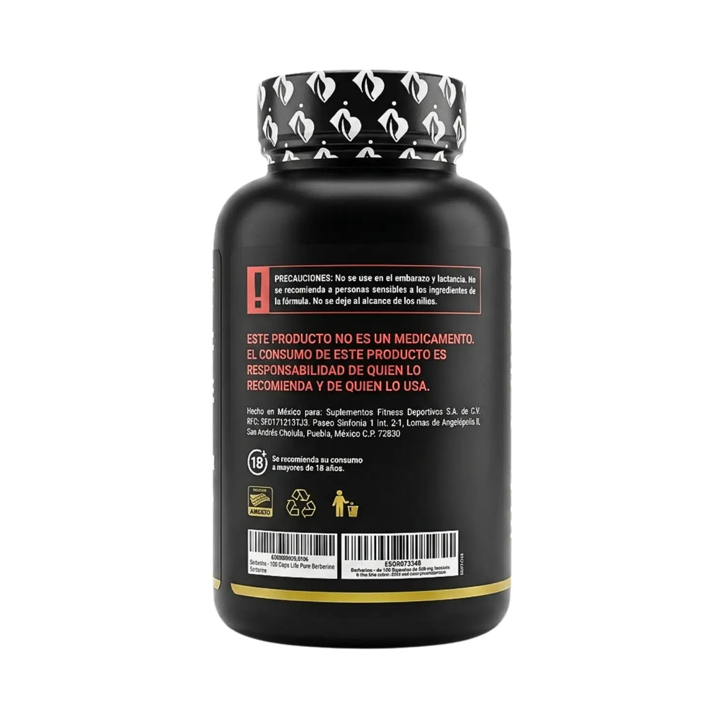 Pure berberine ; 180 cápsulas, Blife.