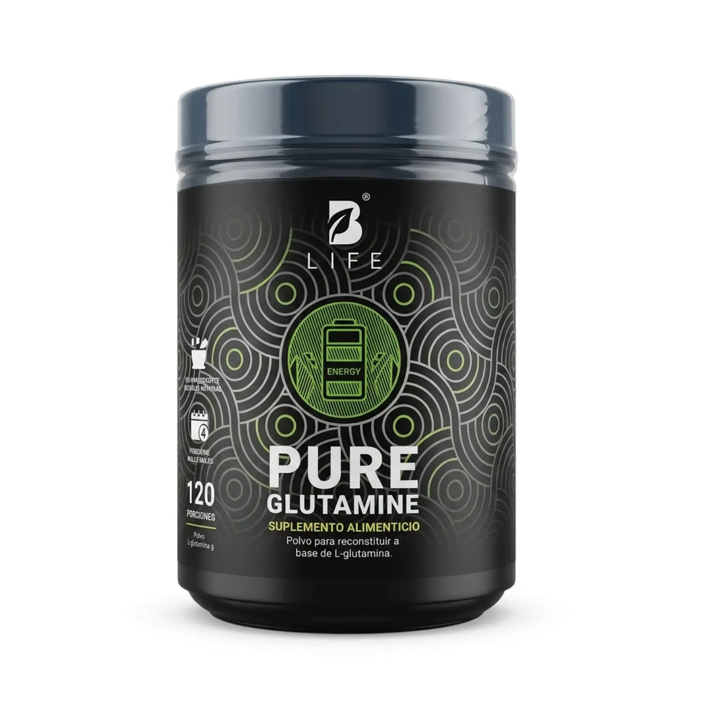 Pure  glutamine polvo ; 600g, Bilife.