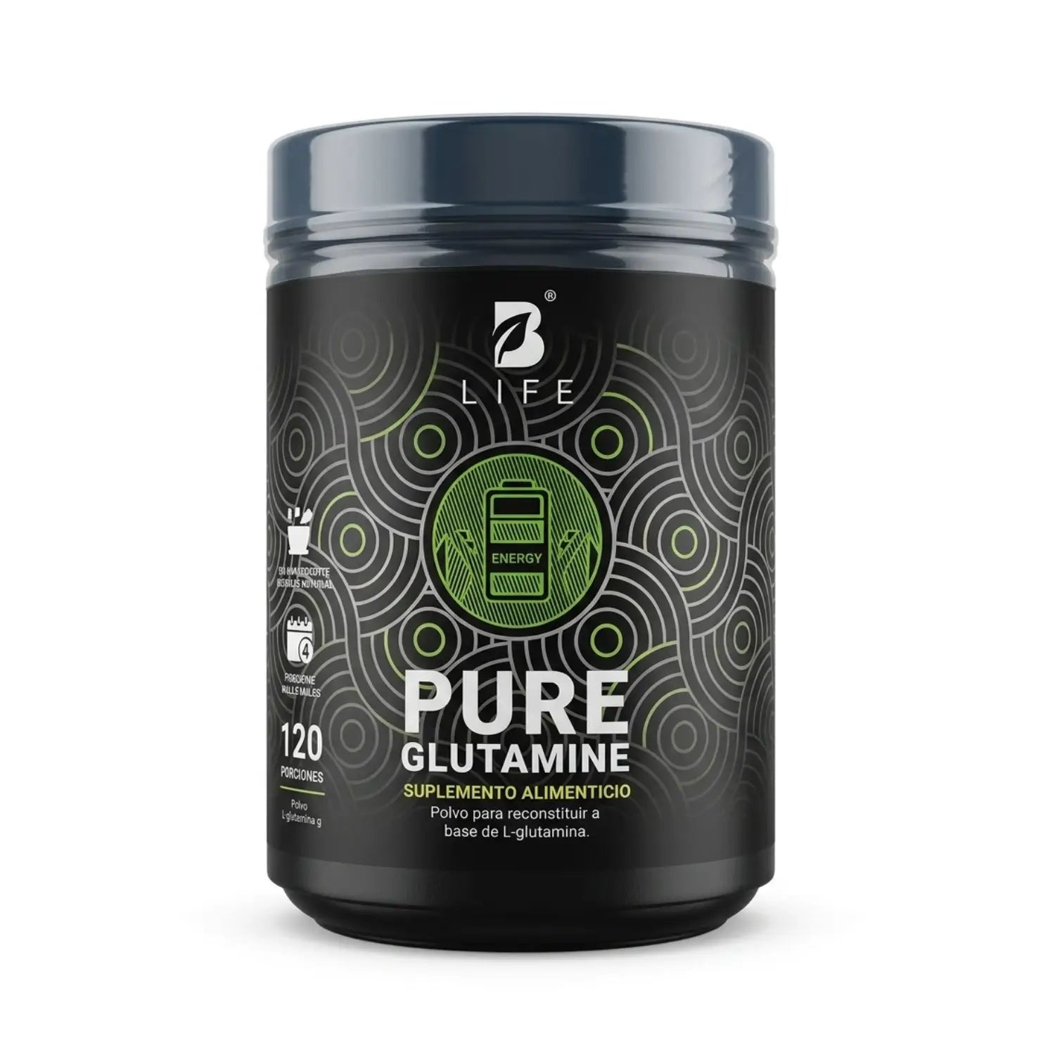 Pure  glutamine polvo ; 600g, Bilife.