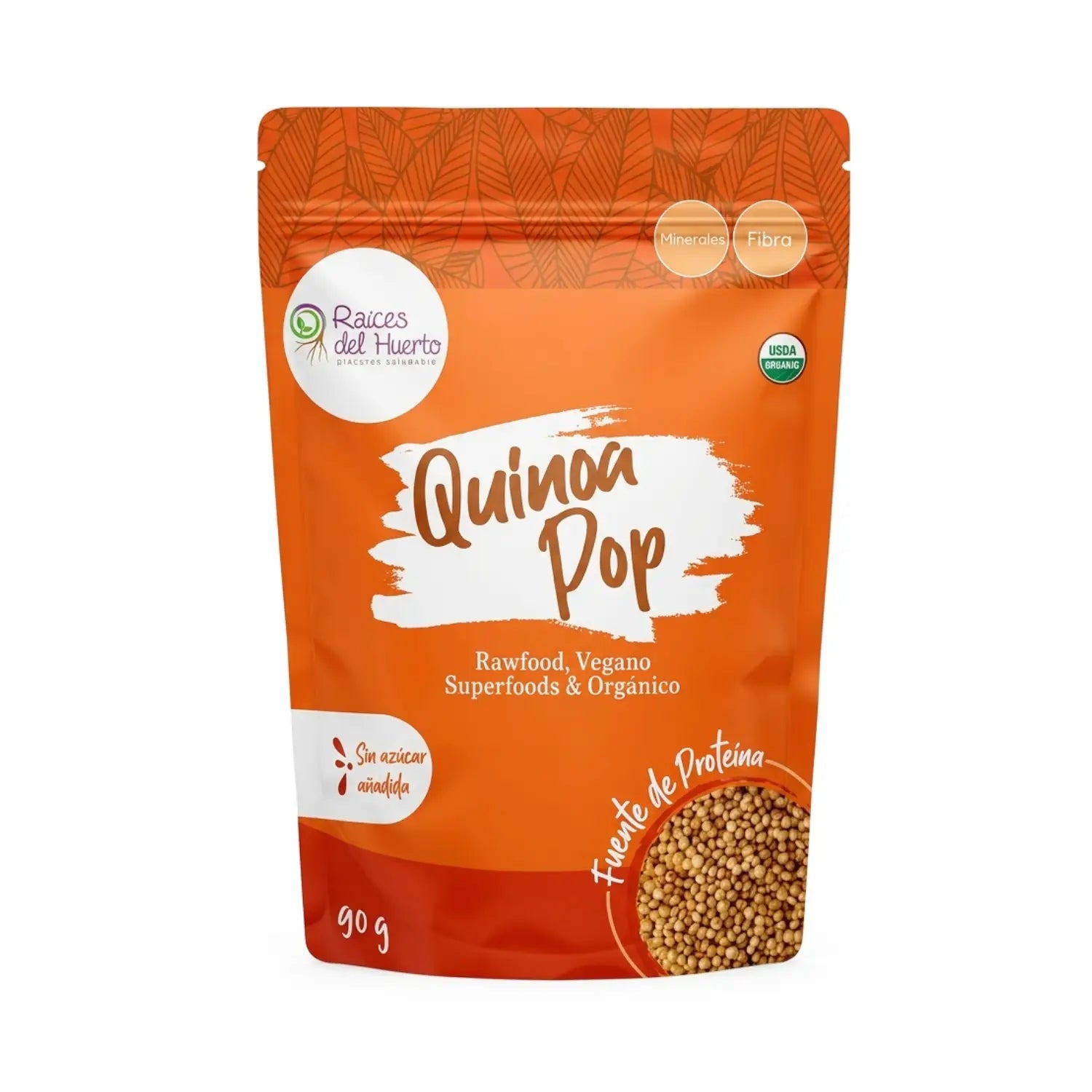 Quinoa Pop ; 90g, Raíces del huerto.