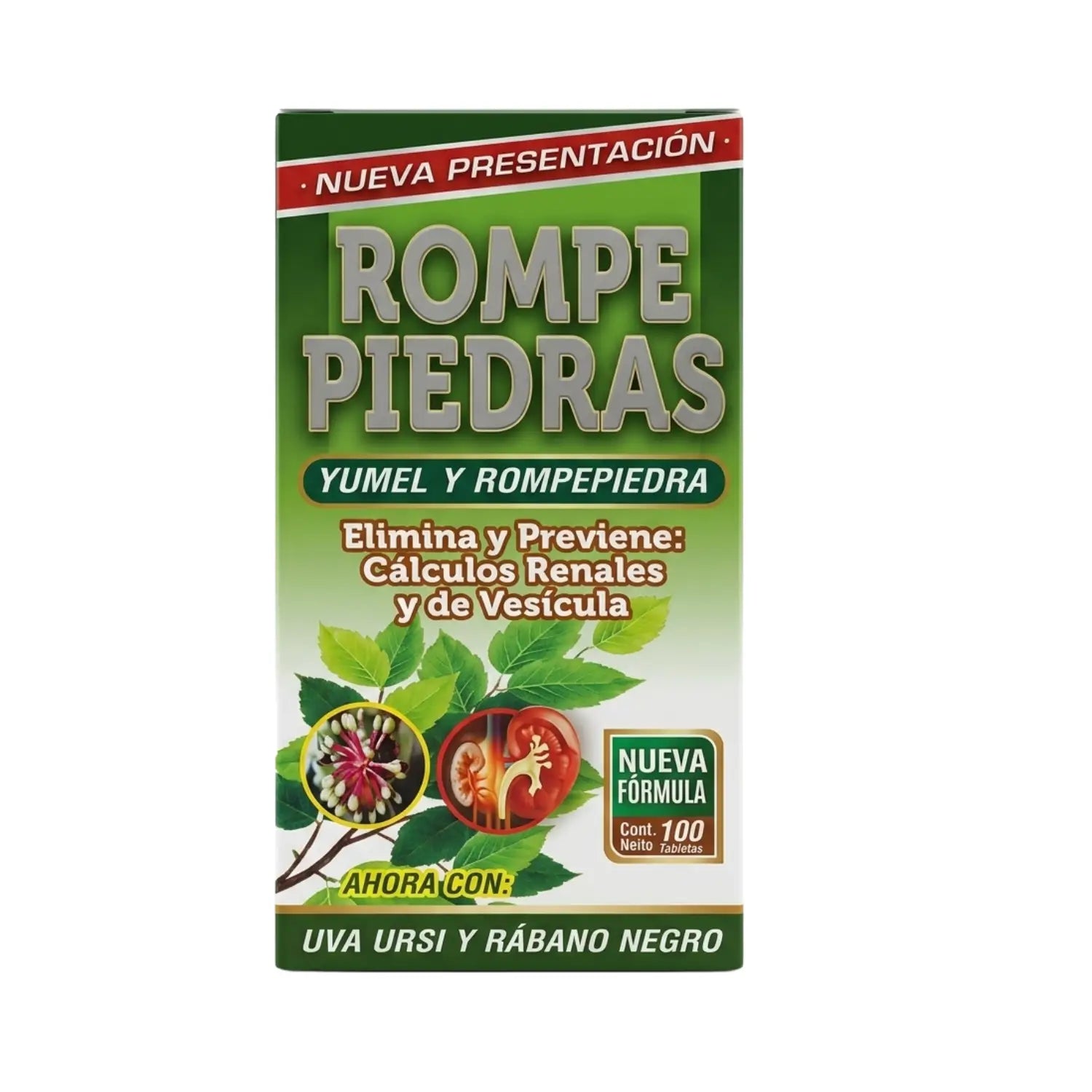Rompe Piedras Premium; 100 Tabletas, Vida Natural.