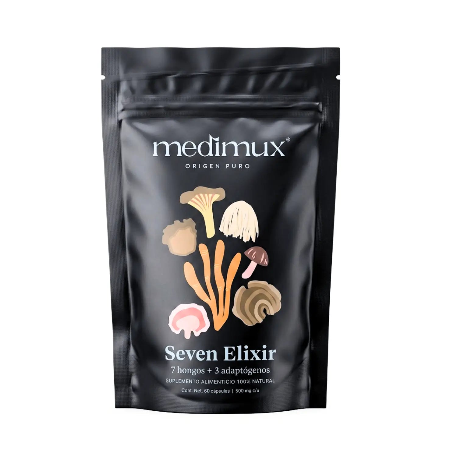 Seven Elixir; 60 cápsulas, Medimux.