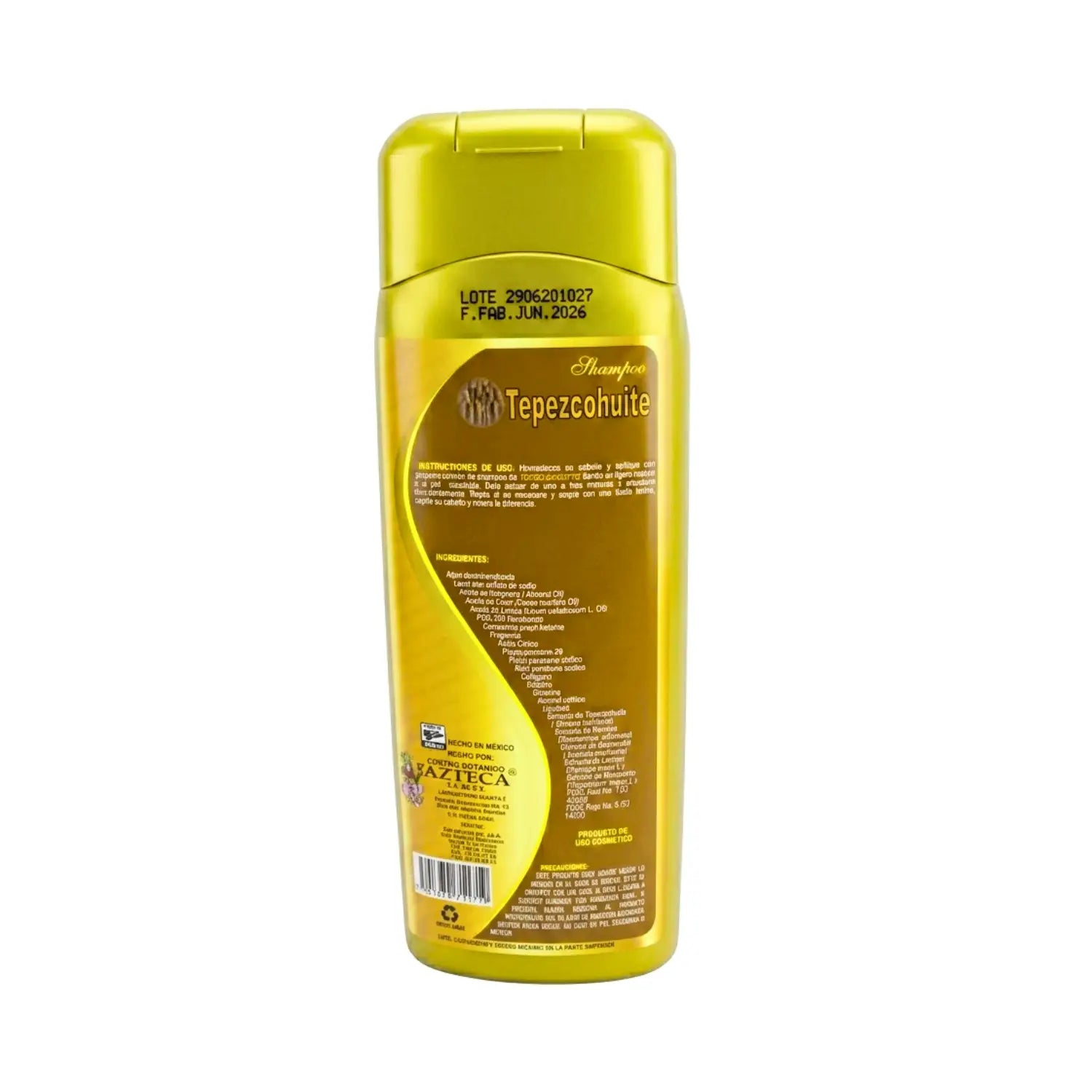 Shampoo Tepezcohuite; 450ml, Azteca.