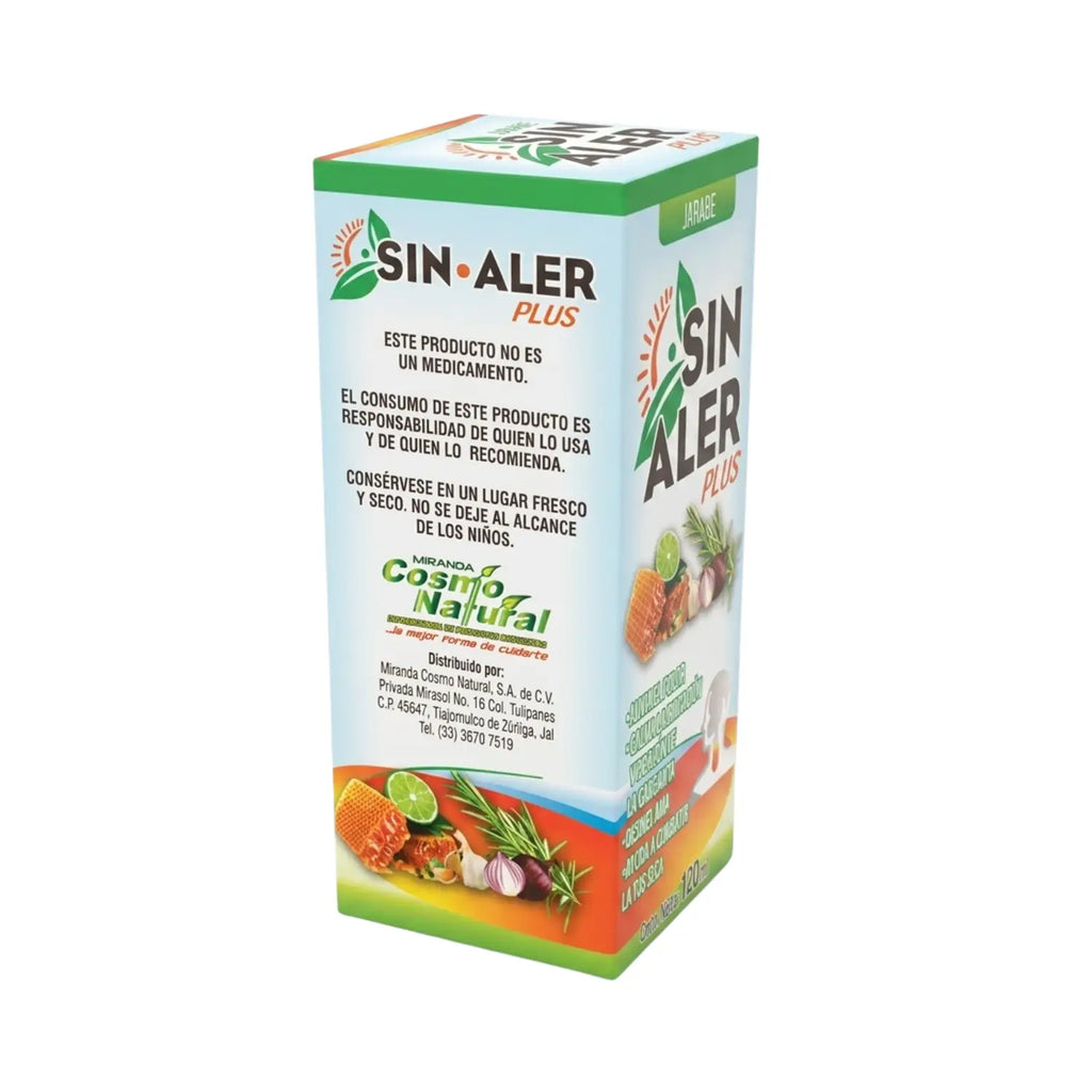 Jarabe sin Aler Plus; 120ml, Cosmo Natural.