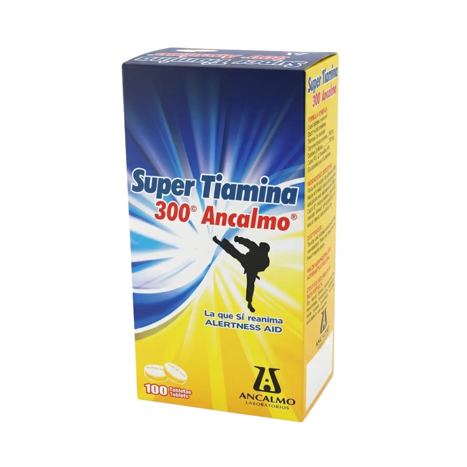 Super Tiamina 300; 100 Tabletas, Ancalmo.