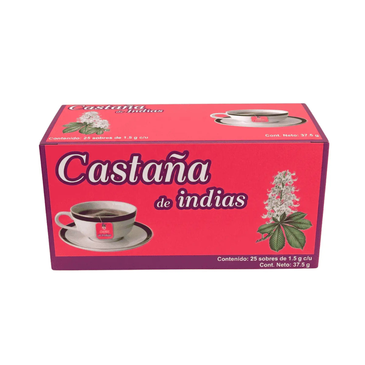 Té Castaña de Indias; 25 sobres de 1.5 g c/u; Azteca