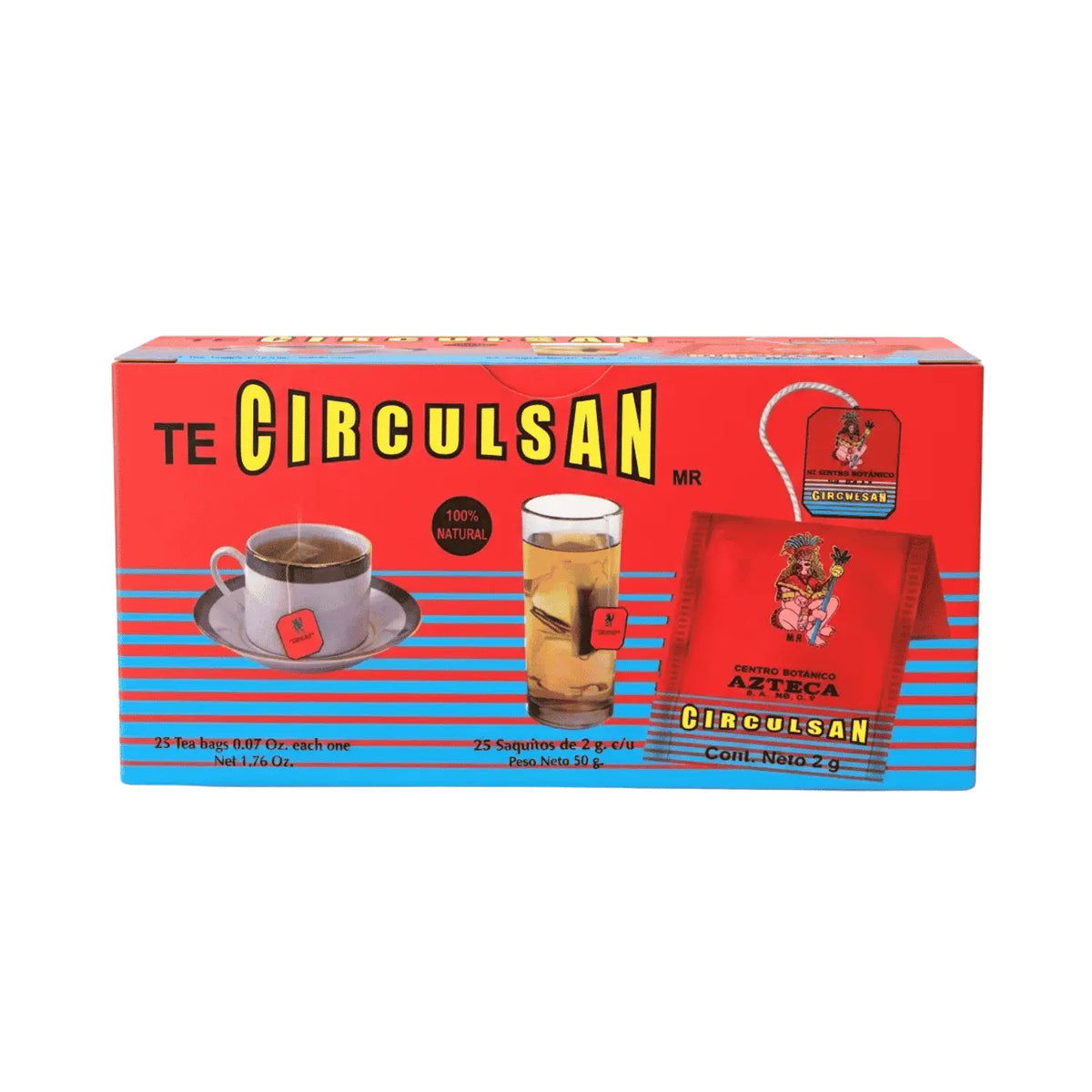 Té circulsan; 25 sobres de 1.5g; Azteca