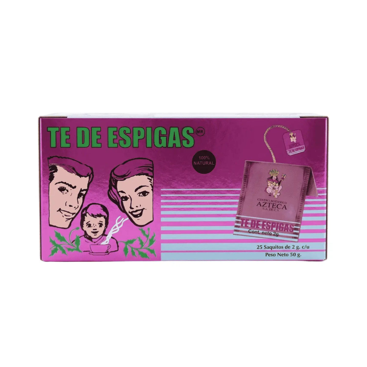 Té de Espigas; 25 sobres de 1.5g; Azteca