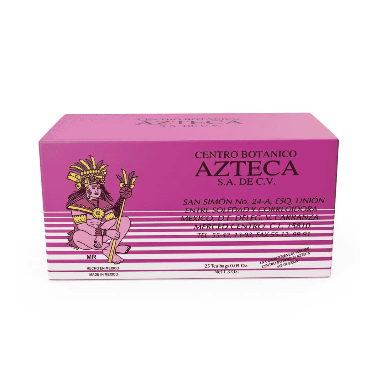 Té Espino Blanco; 25 sobres de 1.15 g c/u; Azteca