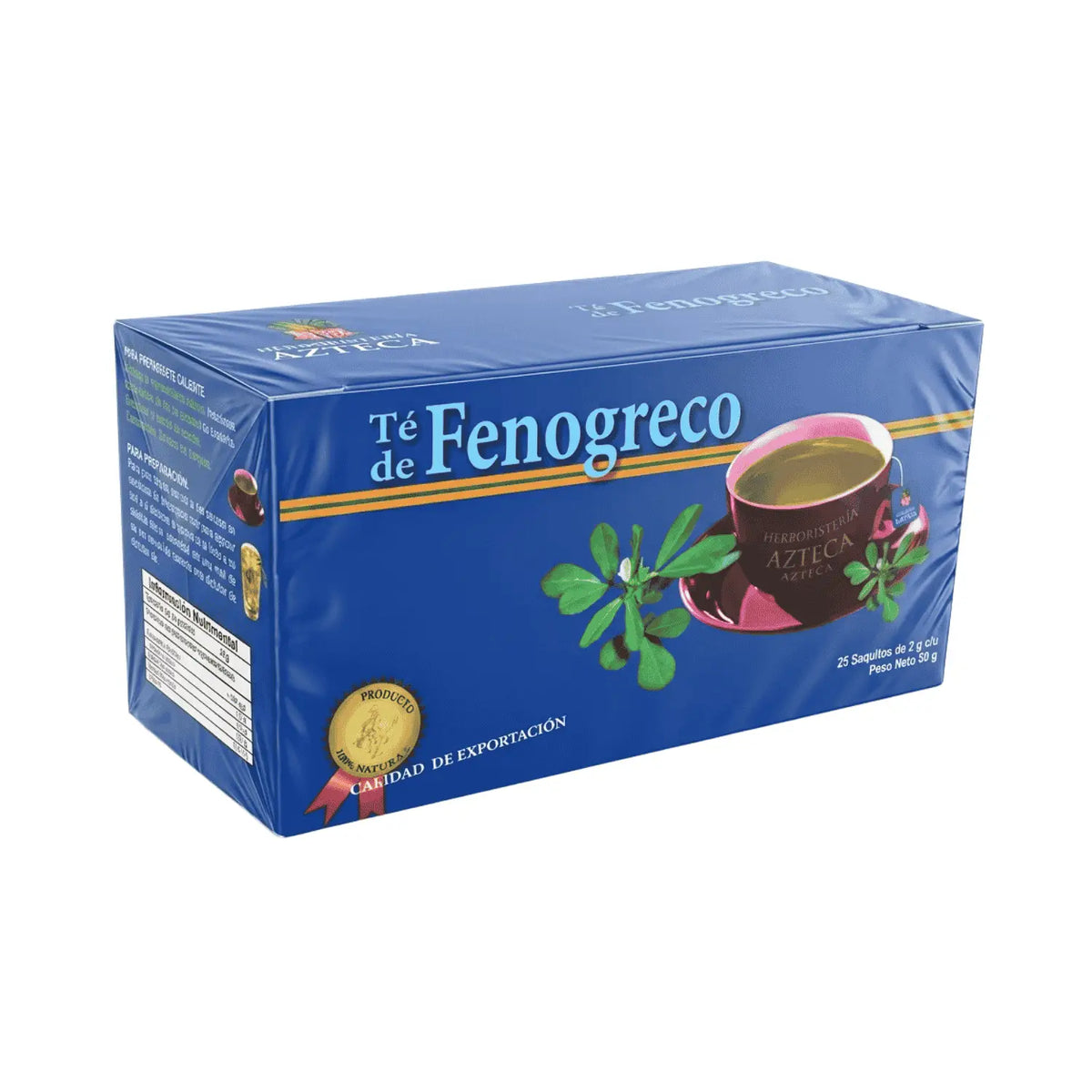 Té de Fenogreco; 25 sobres de 2g; Azteca