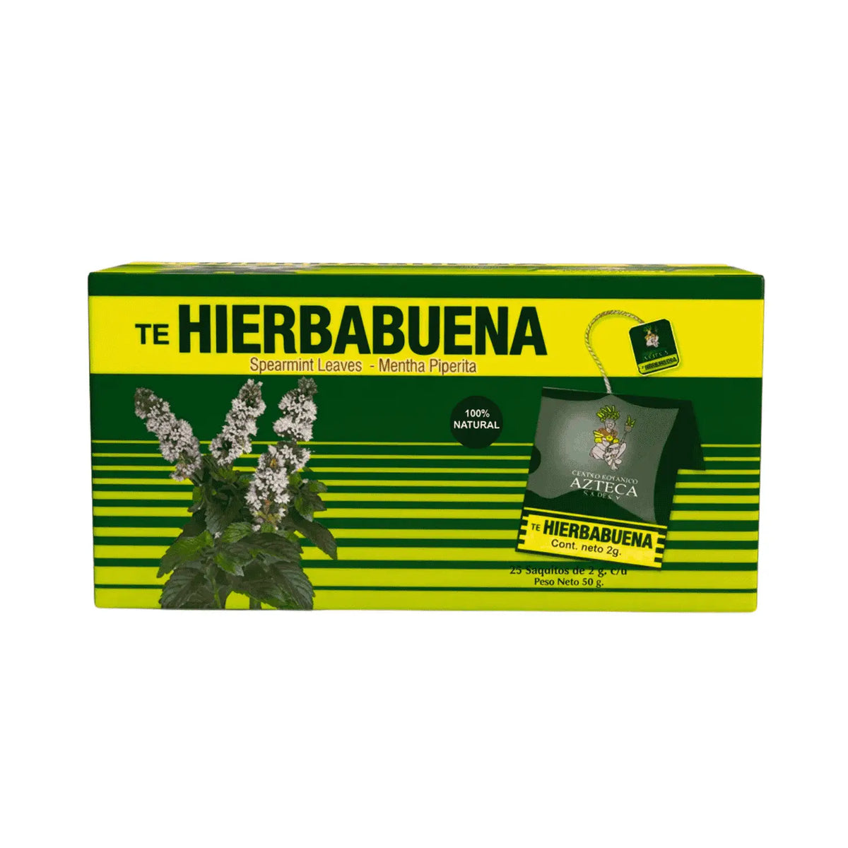 Té Hierbabuena; 25 sobres de 1.5g; Azteca