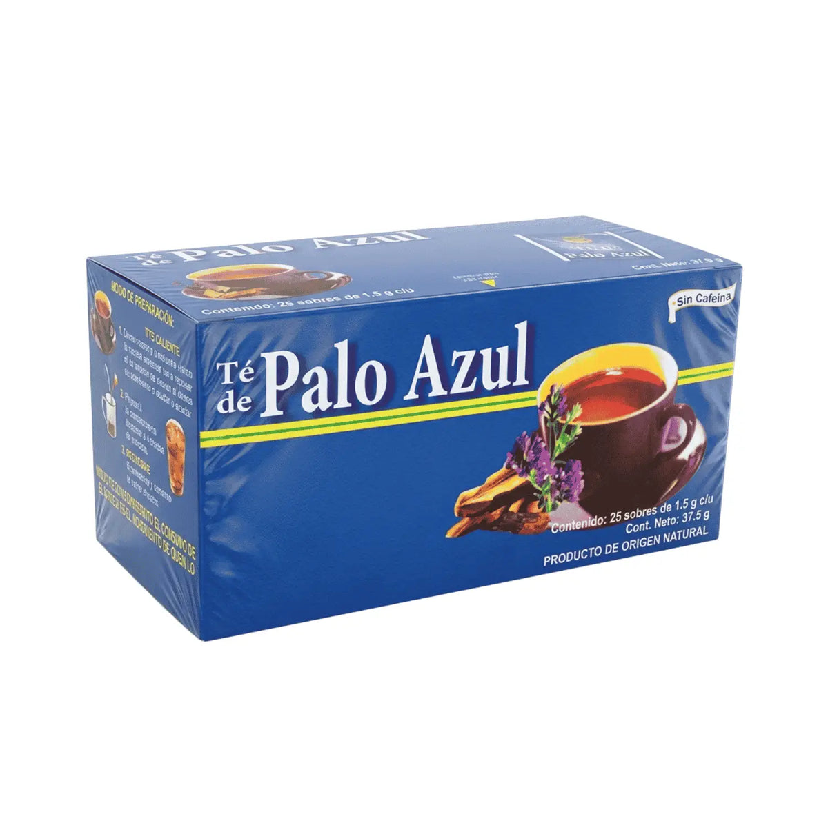 Té de Palo Azul; 25 sobres de 1.5g; Azteca