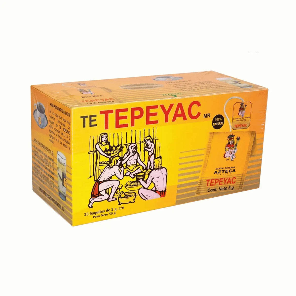 Té Tepeyac; 25 sobres de 15g; Azteca